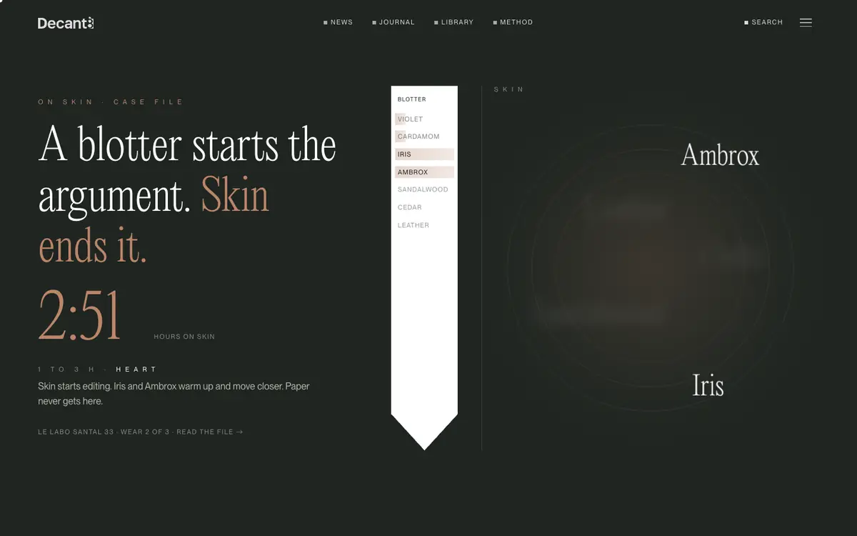 Skin scene, screenshot